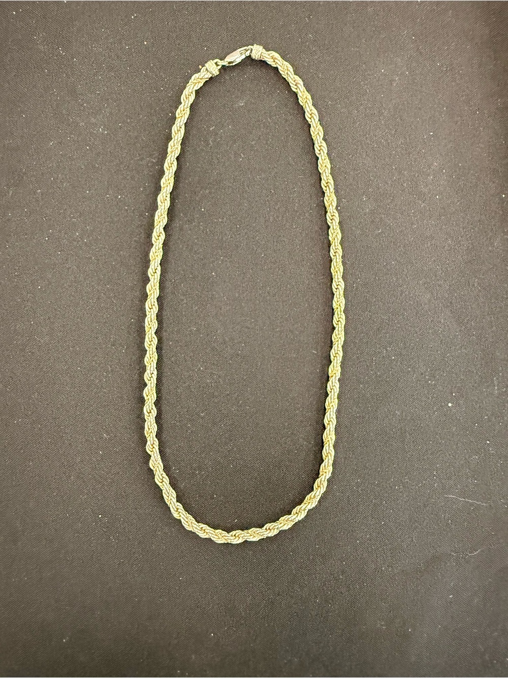 Vntg Precious Precious Silver with 14k twisted rope